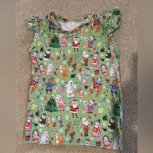 Custom Rudolph and friends flutter tank sz 8